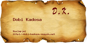 Dobi Kadosa névjegykártya